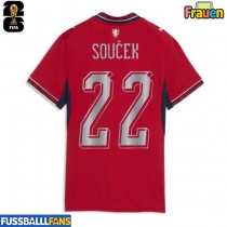 Tschechische Republik Tomas Soucek #22 Heimtrikot Frauen EM 2024 Kurzarm